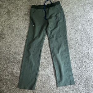 Army green figs scrubs